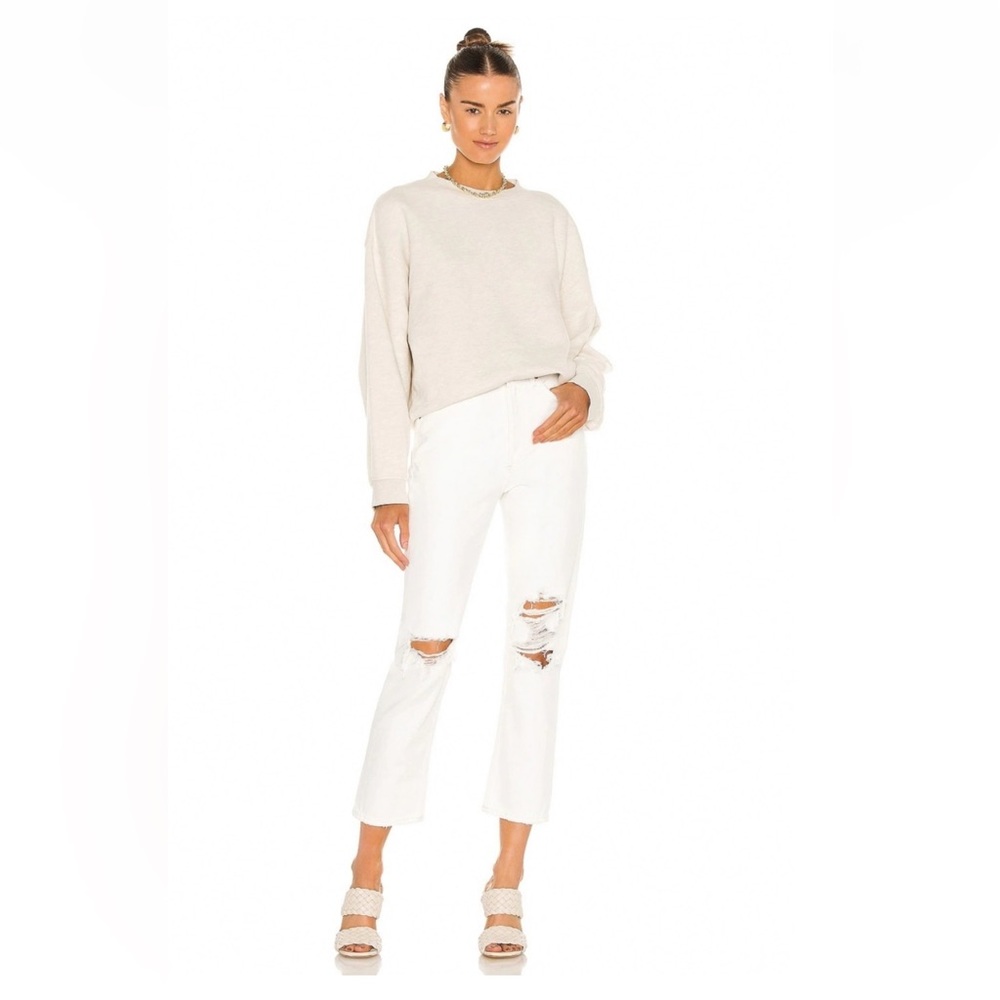 Agolde Women's White Distressed Jeans
